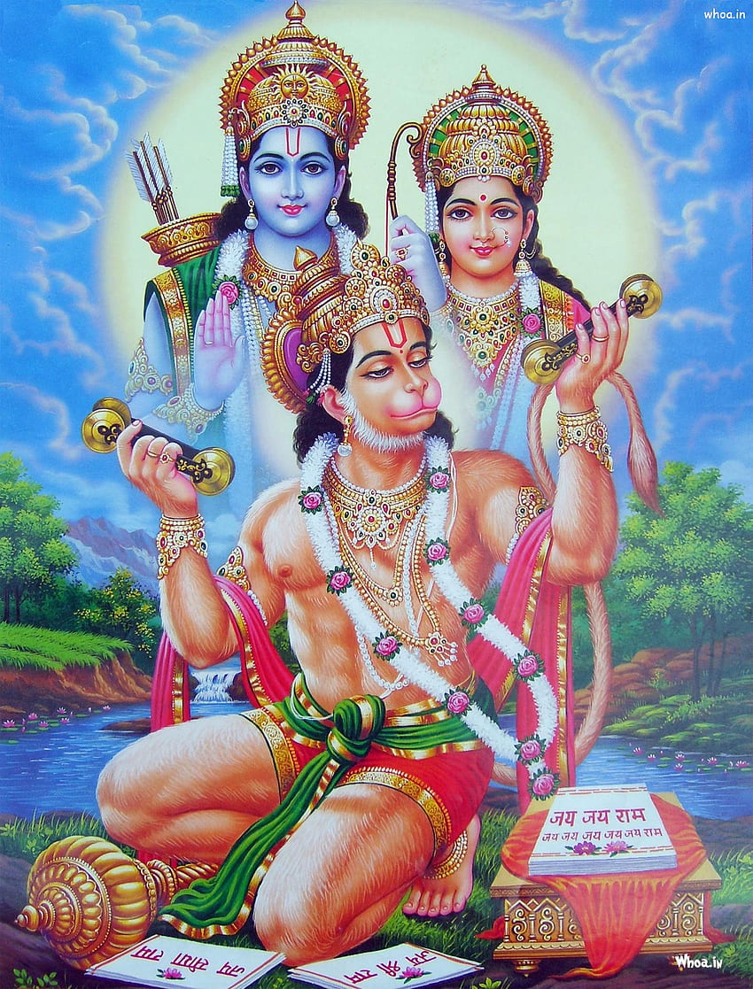 Señor Hanuman Jai Shri Ram - Hanuman Rama y Sita - - , Jai Sree Ram fondo de pantalla del teléfono