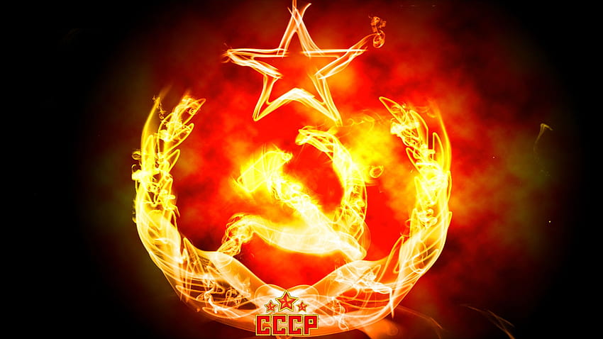 ソ連、ソビエト連邦の旗 高画質の壁紙