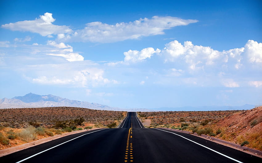 Desert Road in Nevada, desert, road, graphy, Nevada HD wallpaper