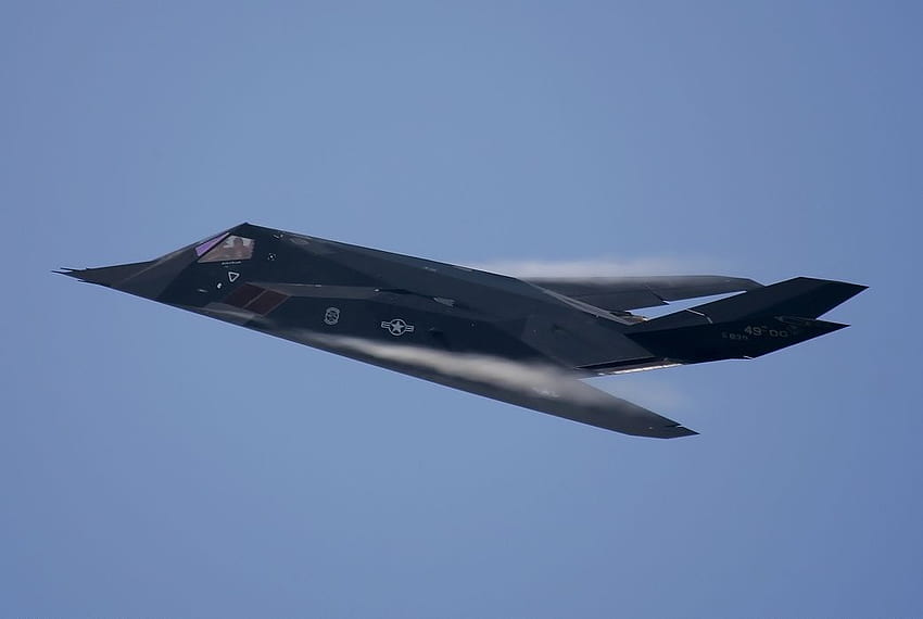 Lockheed F-117 Nighthawk, siły powietrzne USA, nighthawk, samolot stealth, siły powietrzne Stanów Zjednoczonych Tapeta HD