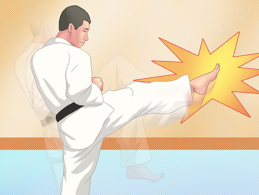 Titled Perform A Taekwondo Front Kick Step - Basic Taekwondo Kicks - HD wallpaper