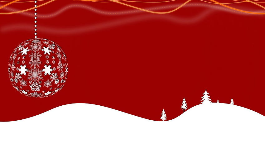 Latar Belakang Natal Merah, Salju Merah Wallpaper HD