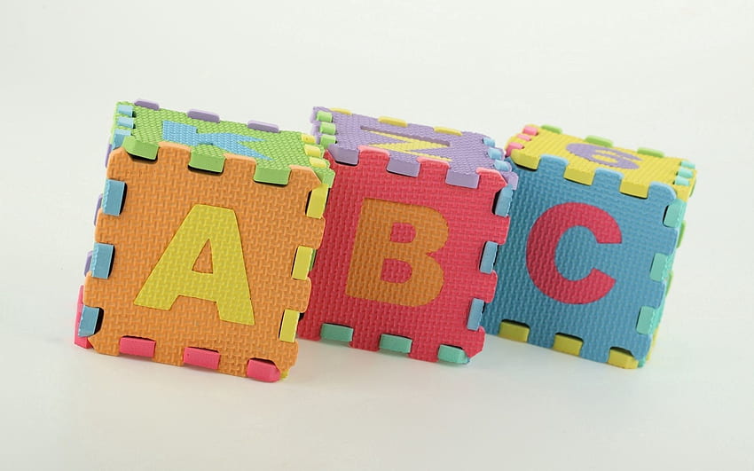 Multicolored, Motley, Letters, Cubes, Cognition, Development HD wallpaper