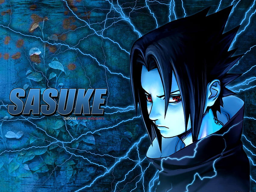 Naruto : sasuke, Blue Sasuke HD wallpaper