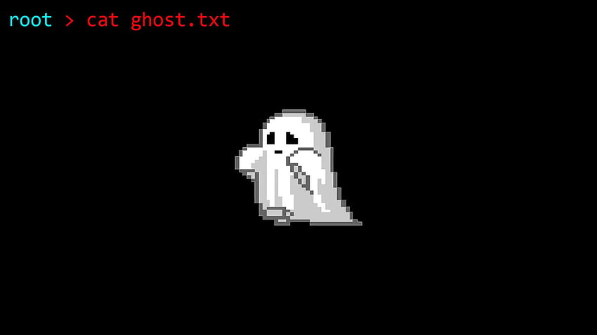 Pixel Art Pixels Ghost Minimalism Black Dark Root Linux Shell Code - Resolución: fondo de pantalla
