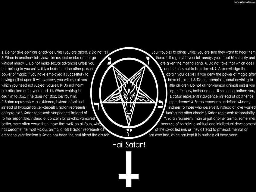 Satanizm Arka Planı, Şeytani PC HD duvar kağıdı