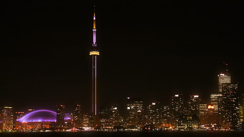 Toronto Skyline Night Garish Toronto Skyline by [] for your , Mobile & Tablet. Explore Toronto at Night . Toronto at Night , Tokyo at Night HD wallpaper