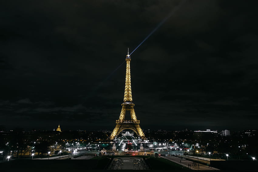 เมือง, ปารีส, หอไอเฟล, เมืองกลางคืน, แสงไฟในเมือง, ฝรั่งเศส วอลล์เปเปอร์ HD