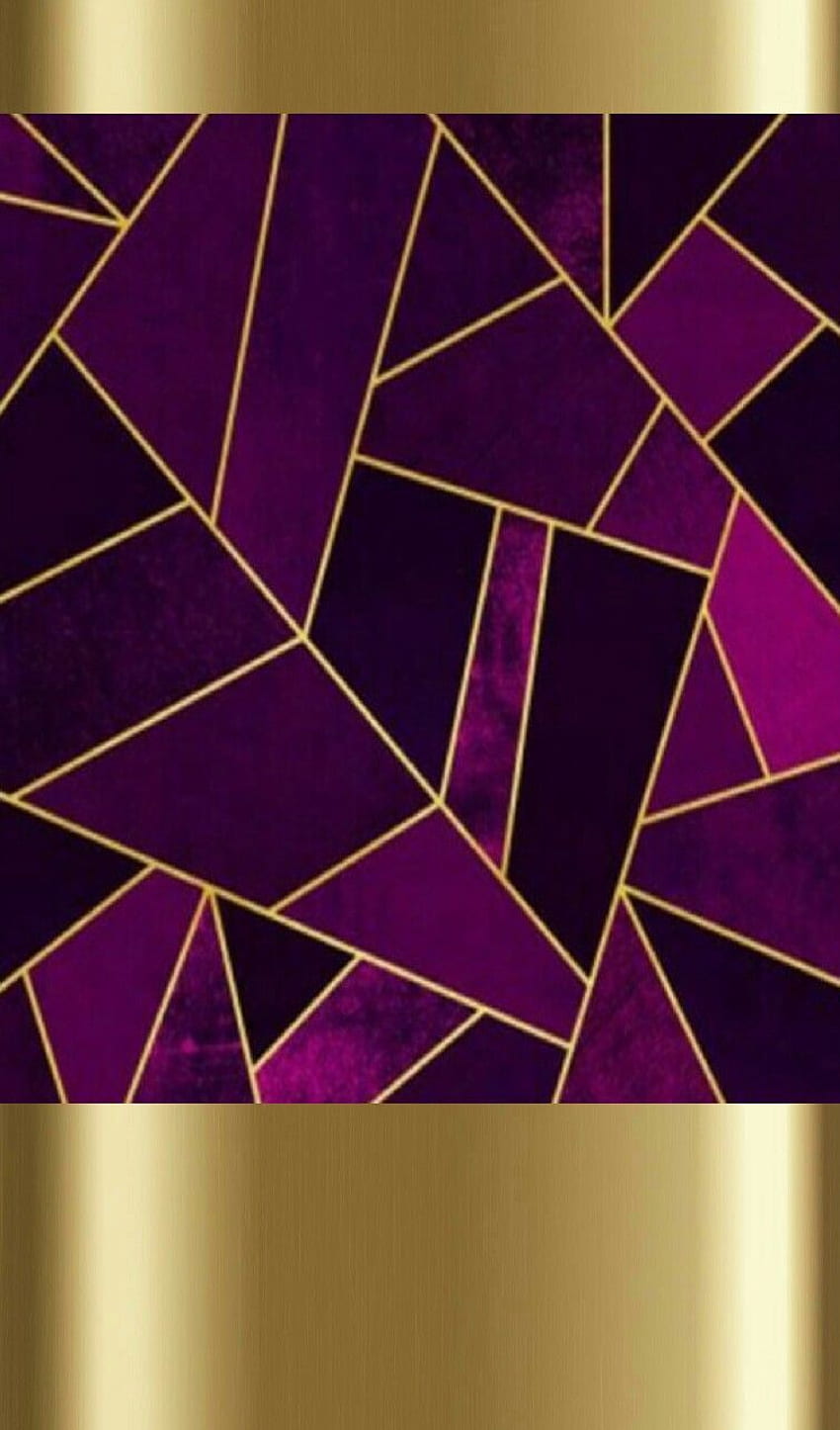 Purple and gold. iPhone . Gold, Dope Triangle HD phone wallpaper