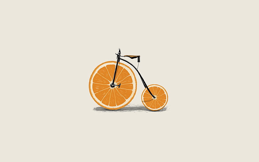 Minimalism, Lobules, Slices, Bicycle, Wheels HD wallpaper