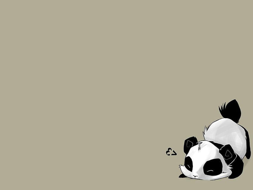 Cute Panda Background, Panda Love HD wallpaper