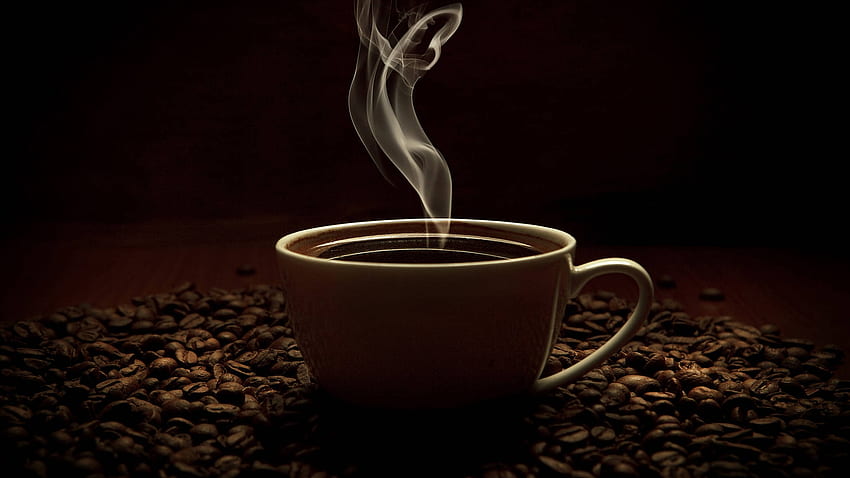 early morning coffee, aroma, coffee, strong, dark HD wallpaper