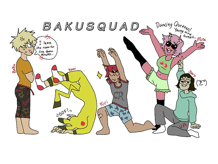 Bakusquad Sleepover Draw The Squad Meme Lukecat0 - Ilustraciones ART ...