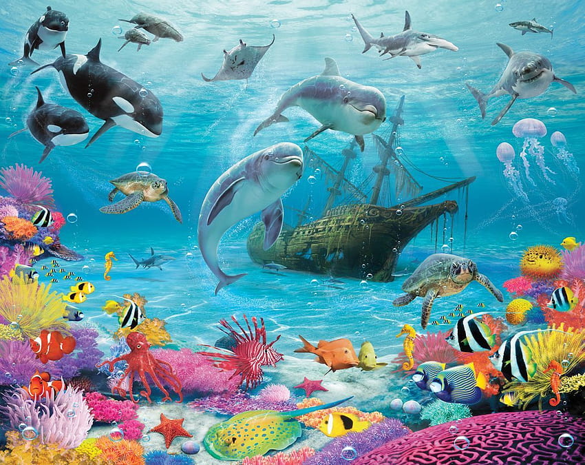 Under the Sea Mural. Harry Potter. Sea HD wallpaper
