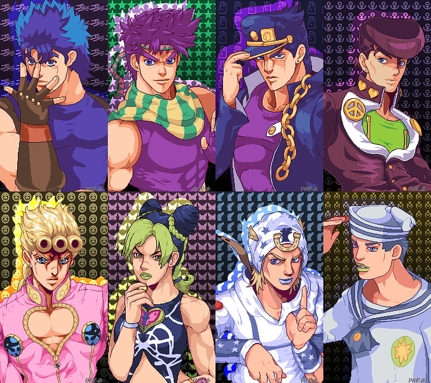 FanartJojos 1 8 In Pixel Symbol, ジョジョ Part 8 高画質の壁紙