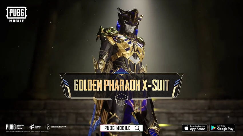 PUBG MOBILE Golden Pharaoh X Suit Available Now! HD wallpaper