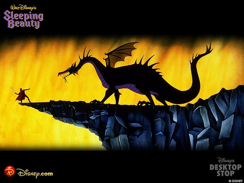 The Prince And The Dragon In Sleeping Beauty HD wallpaper