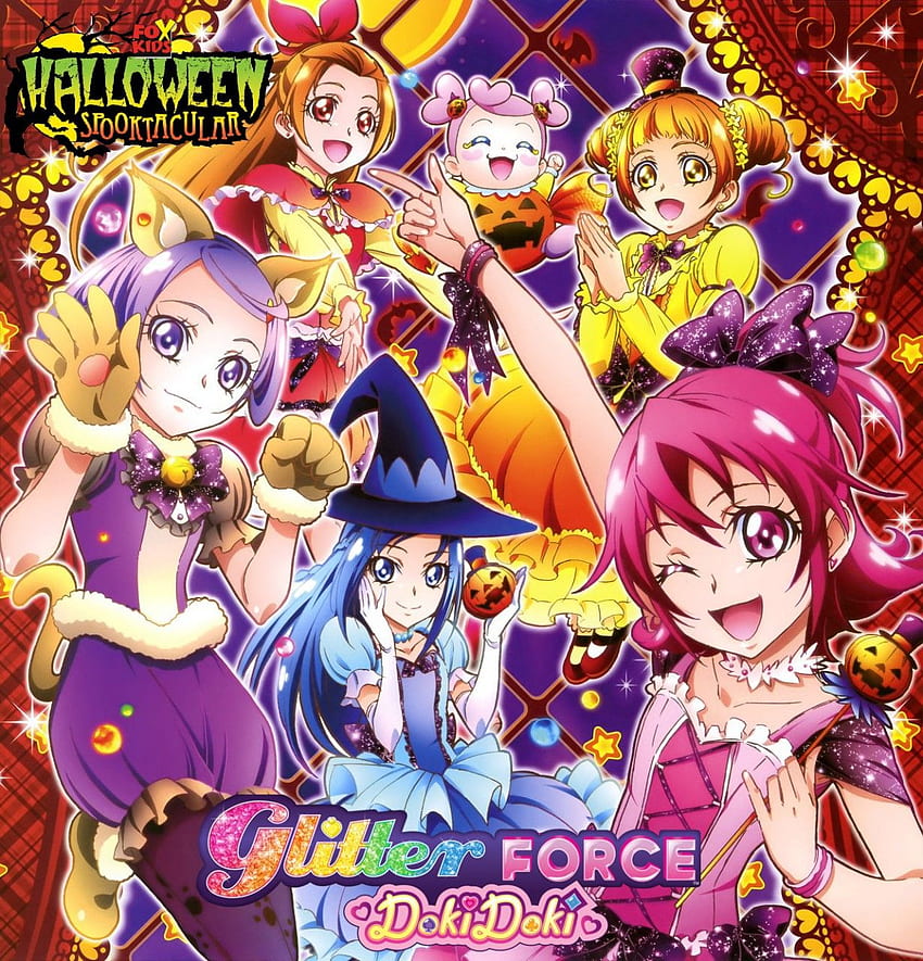 Glitter Force Doki Doki Fox Kids Halloween Spooktacular oleh Chronoarcaile2018 - Fur Affinity [dot] net wallpaper ponsel HD