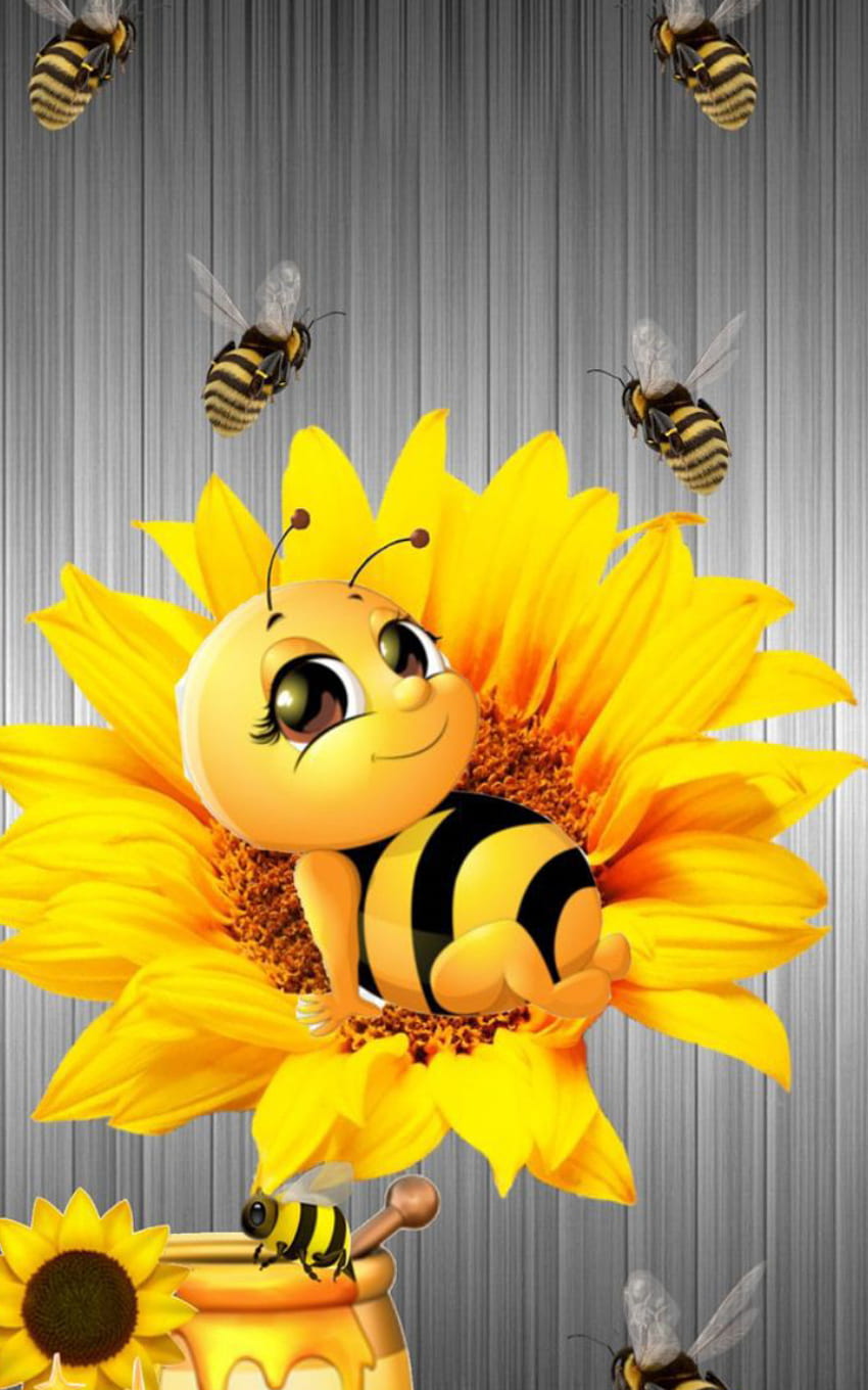 bumble bee, yellow HD phone wallpaper