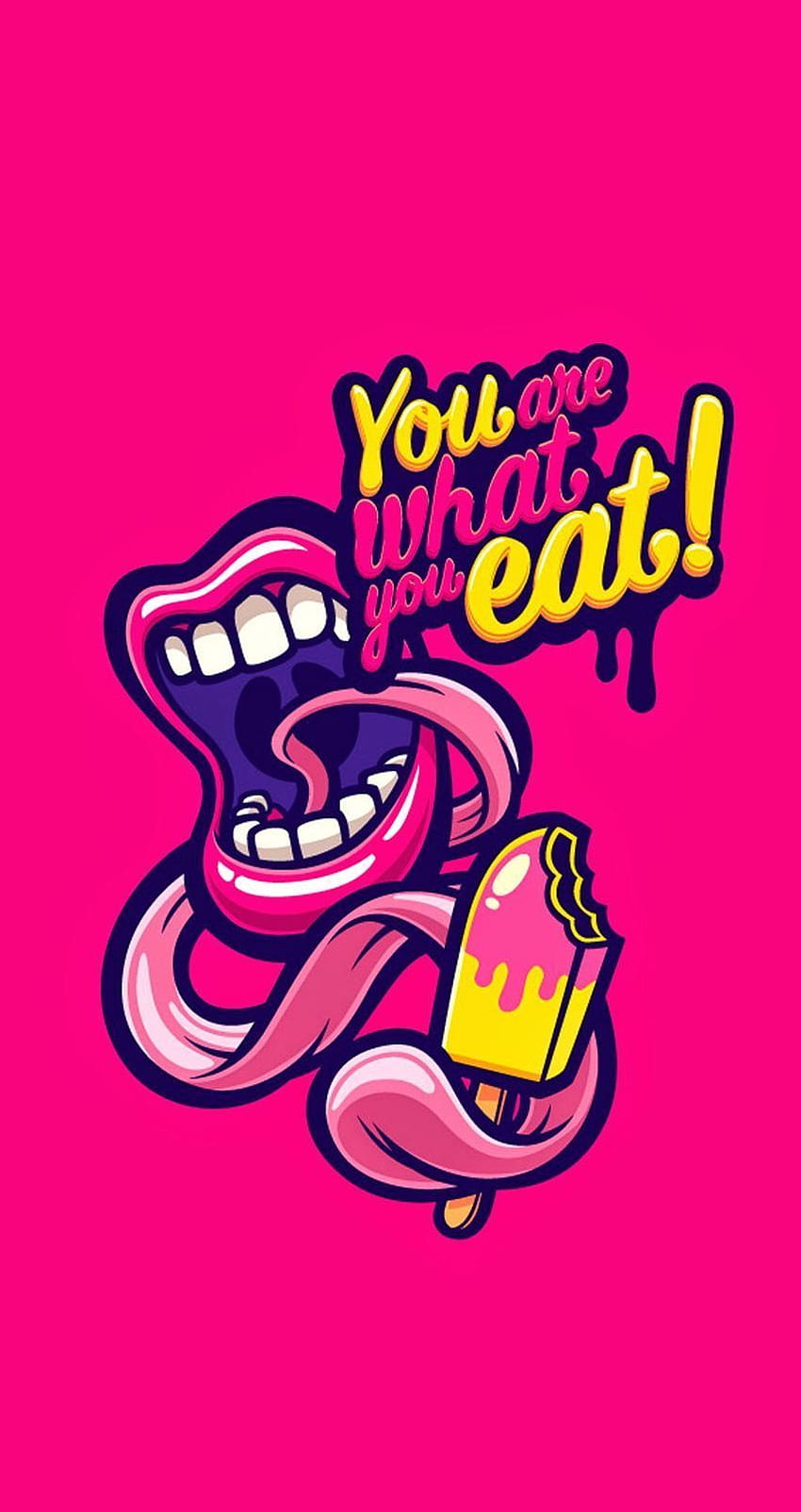 Cute & Funny Pop Art cartoon for iPhones! you are what you, Pink Pop Art HD  phone wallpaper | Pxfuel