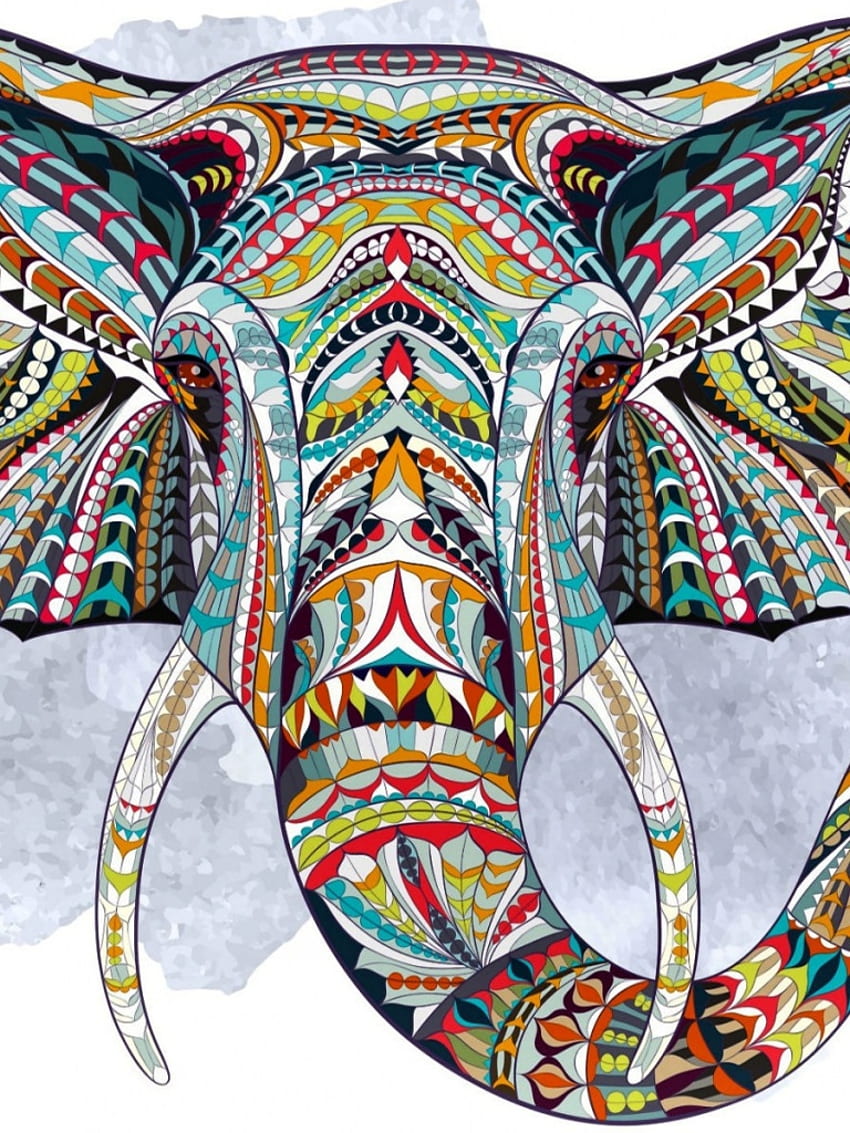 Ethnic Elephant iPad HD phone wallpaper