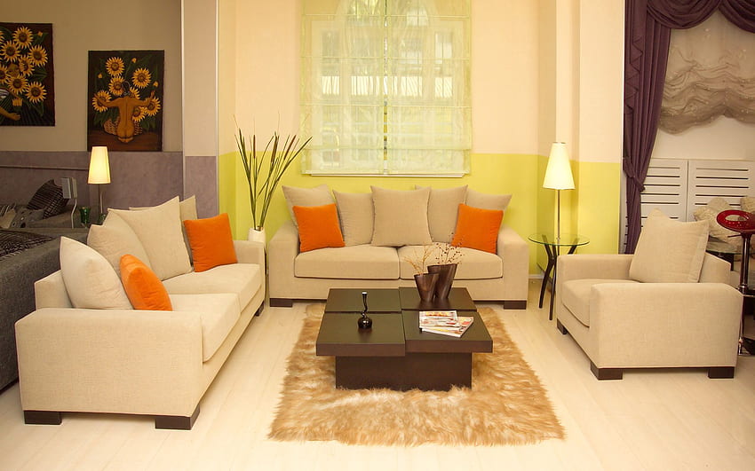 Interior, , , Style, Sofa, Living Room, Cushions, Pillows HD wallpaper