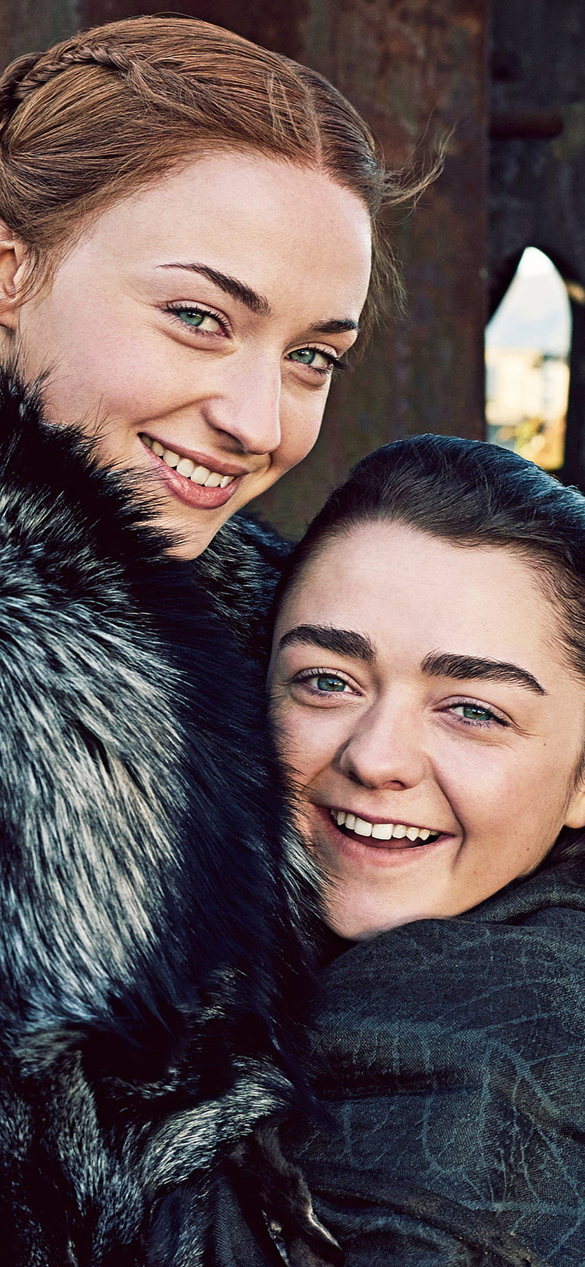 Arya Stark ve Sansa Stark Game Of Thrones 7. Sezon iPhone XS, iPhone 10, iPhone X , , Arka Plan ve , Game of Thrones Mobile HD telefon duvar kağıdı