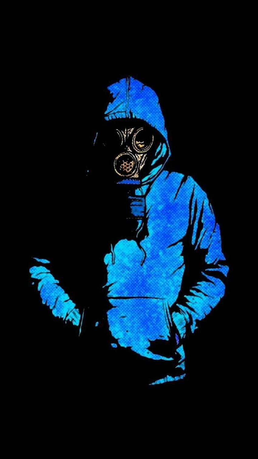 Zombie. Graffiti , Art , Gas mask art, Blue Gas Mask HD phone wallpaper