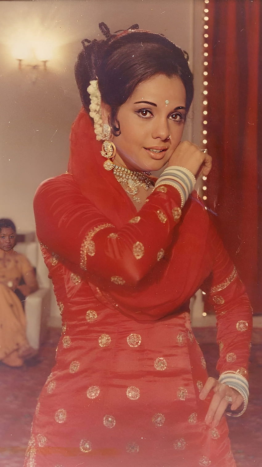 Mumtaz, bollywood actress, vintage HD phone wallpaper