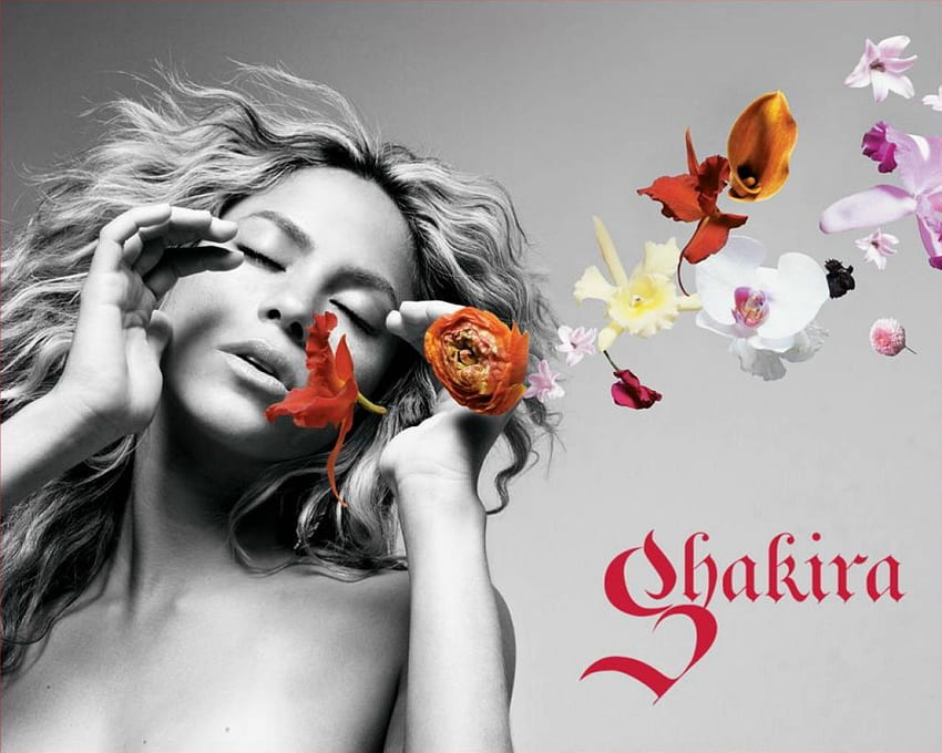 Shakira che soffia Fiori, fiori, shakira, che soffia Sfondo HD