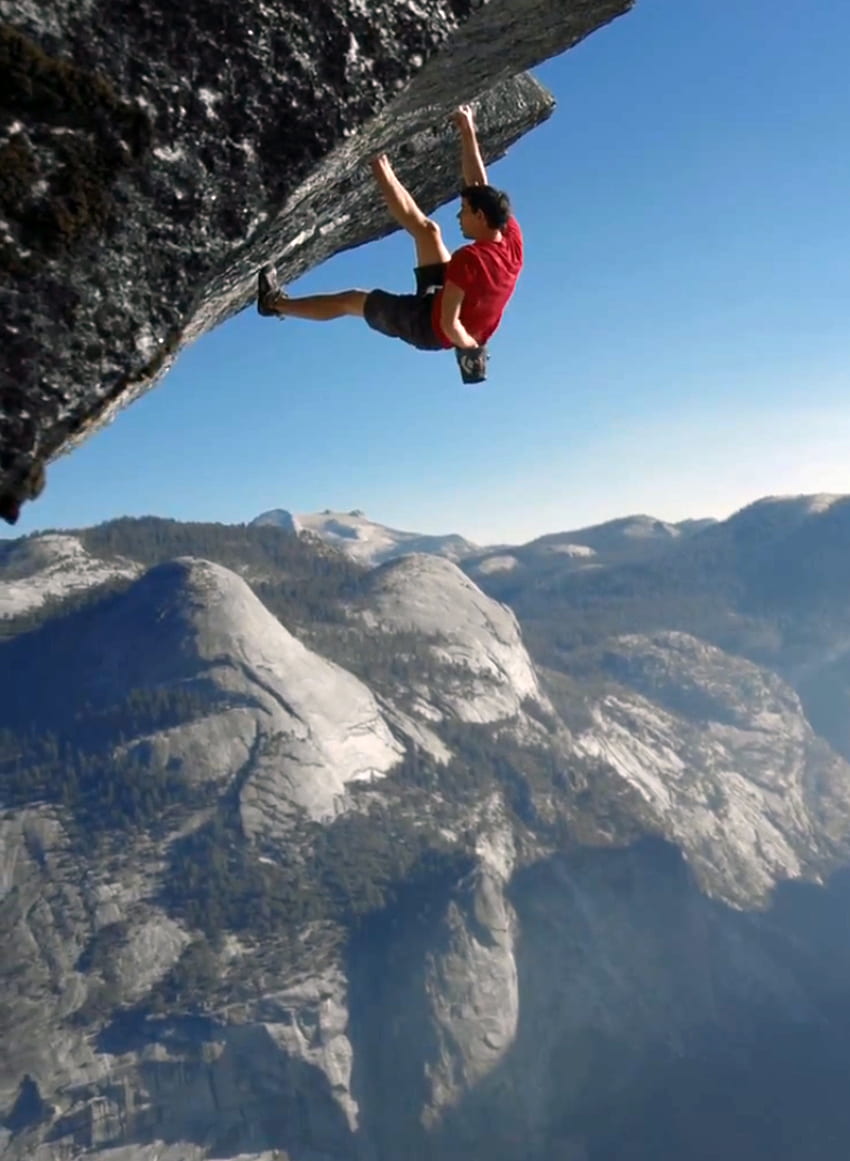Alex Honnold Soloing Yosemite. Wspinaczka skałkowa, wspinaczka górska, wspinaczka Tapeta na telefon HD