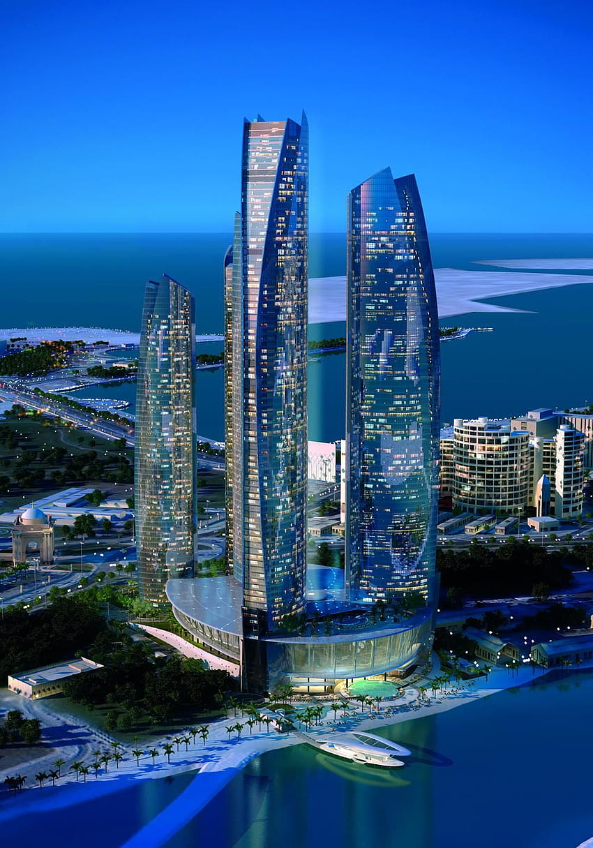 Jumeirah in den Etihad Towers, Abu Dhabi HD-Handy-Hintergrundbild