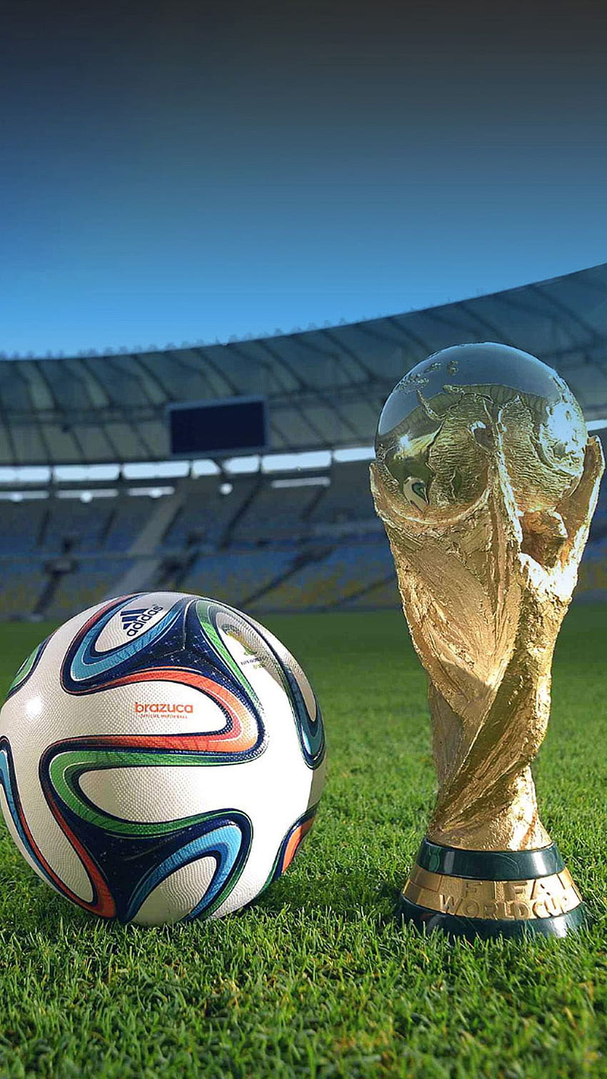 Copa Mundial 2014 Brasil Trofeo Y Balón Brazuca Androide fondo de pantalla del teléfono