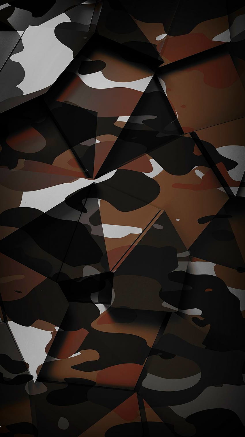 Camouflage, design, marron Fond d'écran de téléphone HD