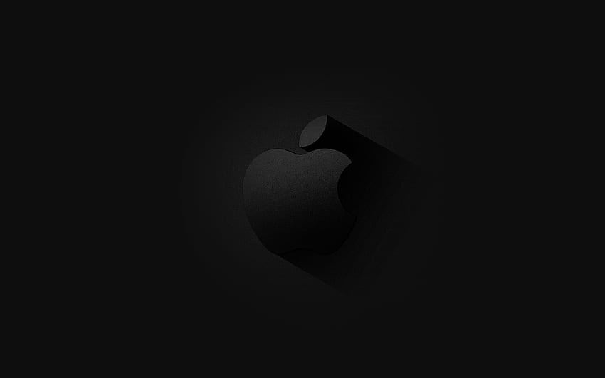 logotipo da Apple, escuro papel de parede HD