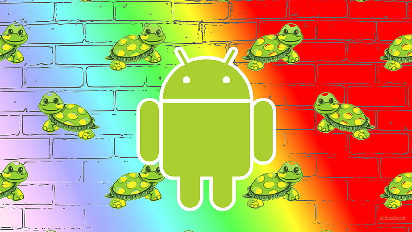 Android with the green robot. Barbaras, Robot Pattern HD wallpaper