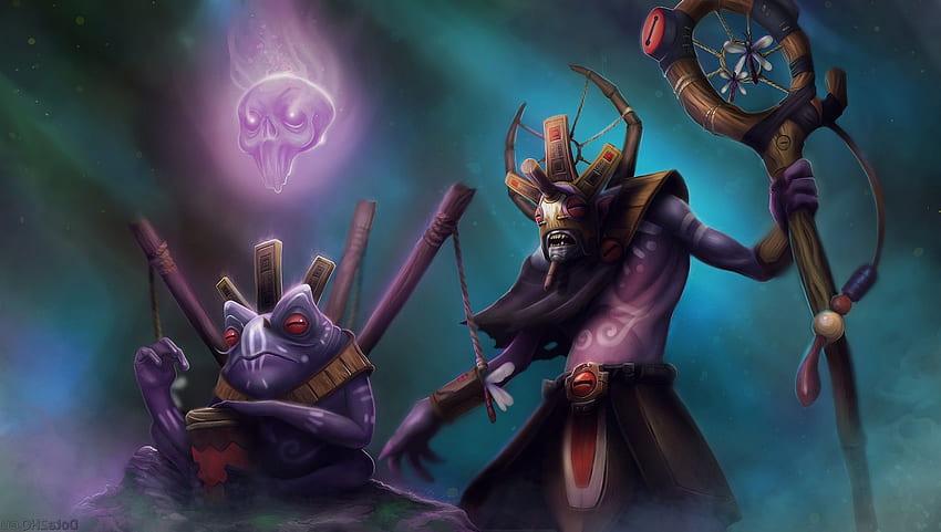 Dota, Dota 2, Defense Of The Ancient, Valve, Valve Corporation, Witch Doctor, Heroes / and Mobile Background fondo de pantalla