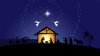 live nativity scene clipart lds