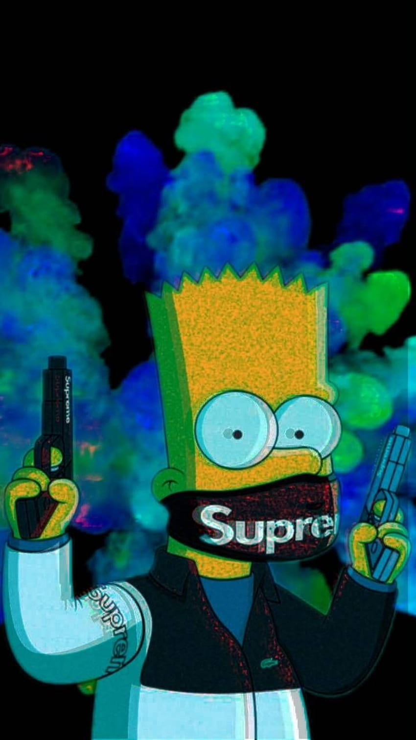 Oberster Bart. Papel de parede supreme, Bart, Papéis de, Bart Simpson Rapper HD-Handy-Hintergrundbild