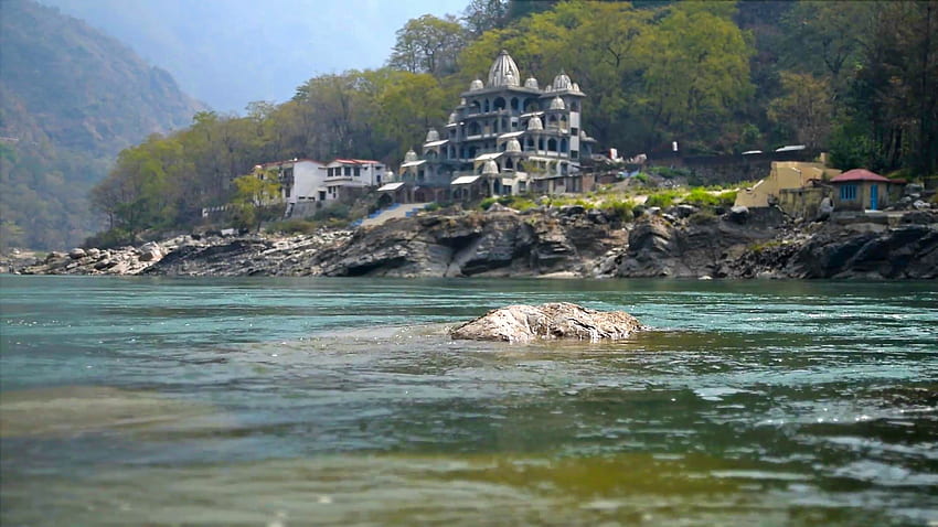 Rivière Ganga à Rishikesh près de Lakshman Jhula Stock - Rishikesh Fond d'écran HD