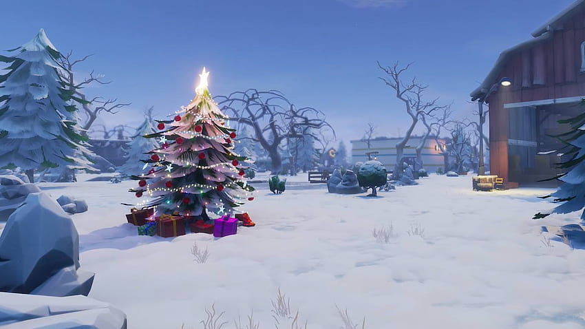 Fortnite Winterfest: Workshop, Shiver Inn and Ice Throne locations HD wallpaper