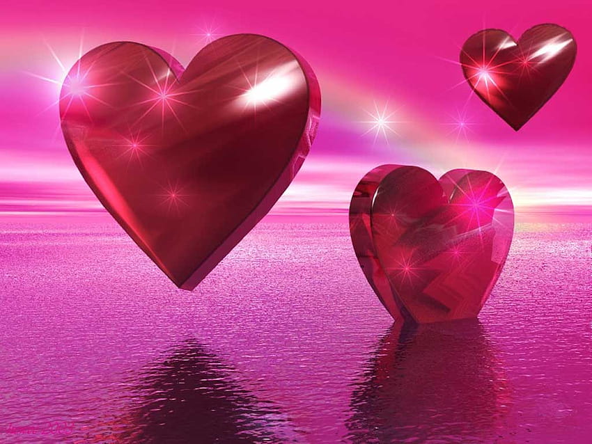 Heart Background, Pink Heart HD wallpaper | Pxfuel