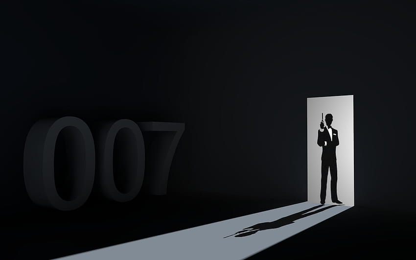 James Bond 007 arka planı, James Bond Logosu HD duvar kağıdı