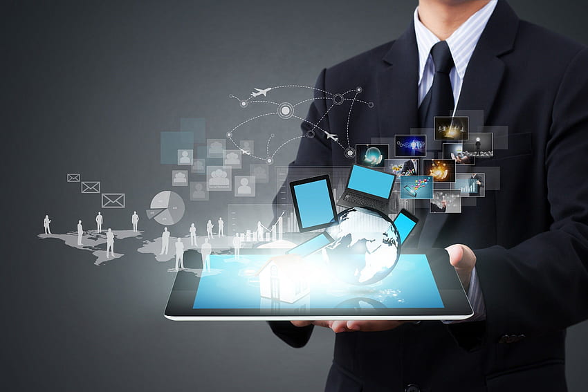 KMUs erkunden globale Märkte mit mobiler Technologie - Informationstechnologiedienste - & Hintergrund HD-Hintergrundbild
