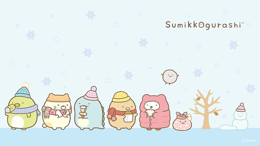 Sumikko Gurashi Winter - Сладък · Kawaii. Блог всичко, Сумико Гураши Коледа HD тапет