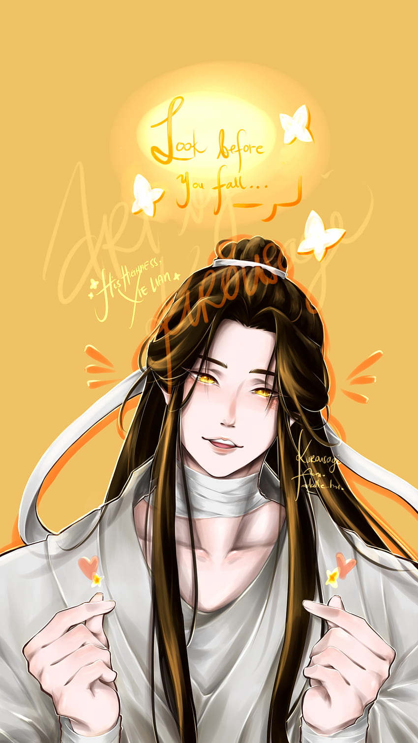 Flying A Lantern For My Beloved Highness Xie Lian With This OC POV Done By Yours Truly (известен още като Kurousagi) : R Tianguancifu HD тапет за телефон