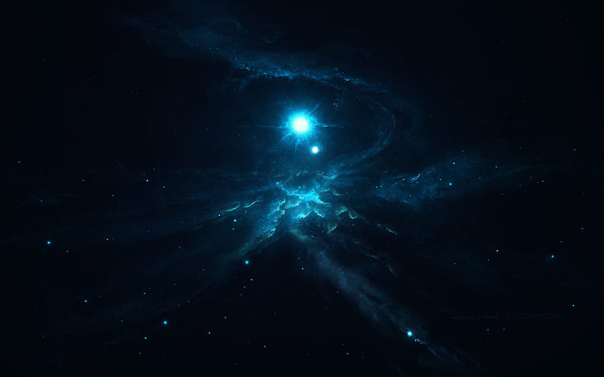 Abstract science fiction space galaxy universe stars nebula HD wallpaper