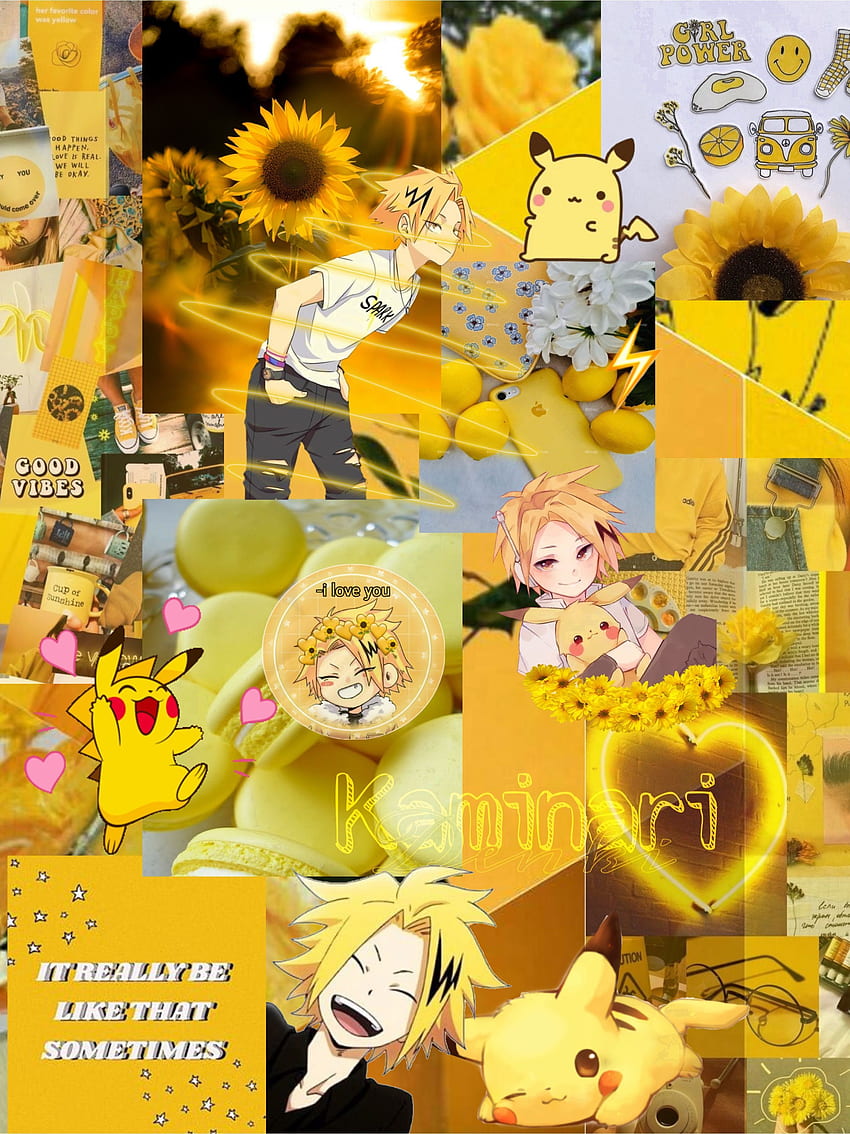 Pin by 𝕋𝕚𝕘𝕖𝕣  on  emina   Aesthetic anime Yellow aesthetic  pastel Yellow aesthetic