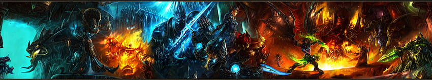 Warhammer Monitor Dual Screen guerrieri fantasy battaglie armi spada. Sfondo HD