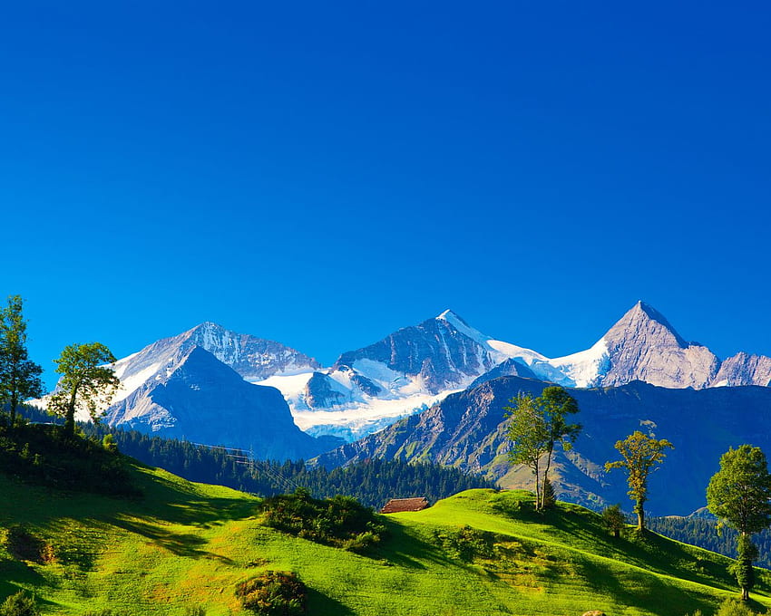 mountains, hills, alpen, switzerland, switzerland, Alps HD wallpaper